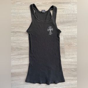 Chrome Hearts Black Tank Top